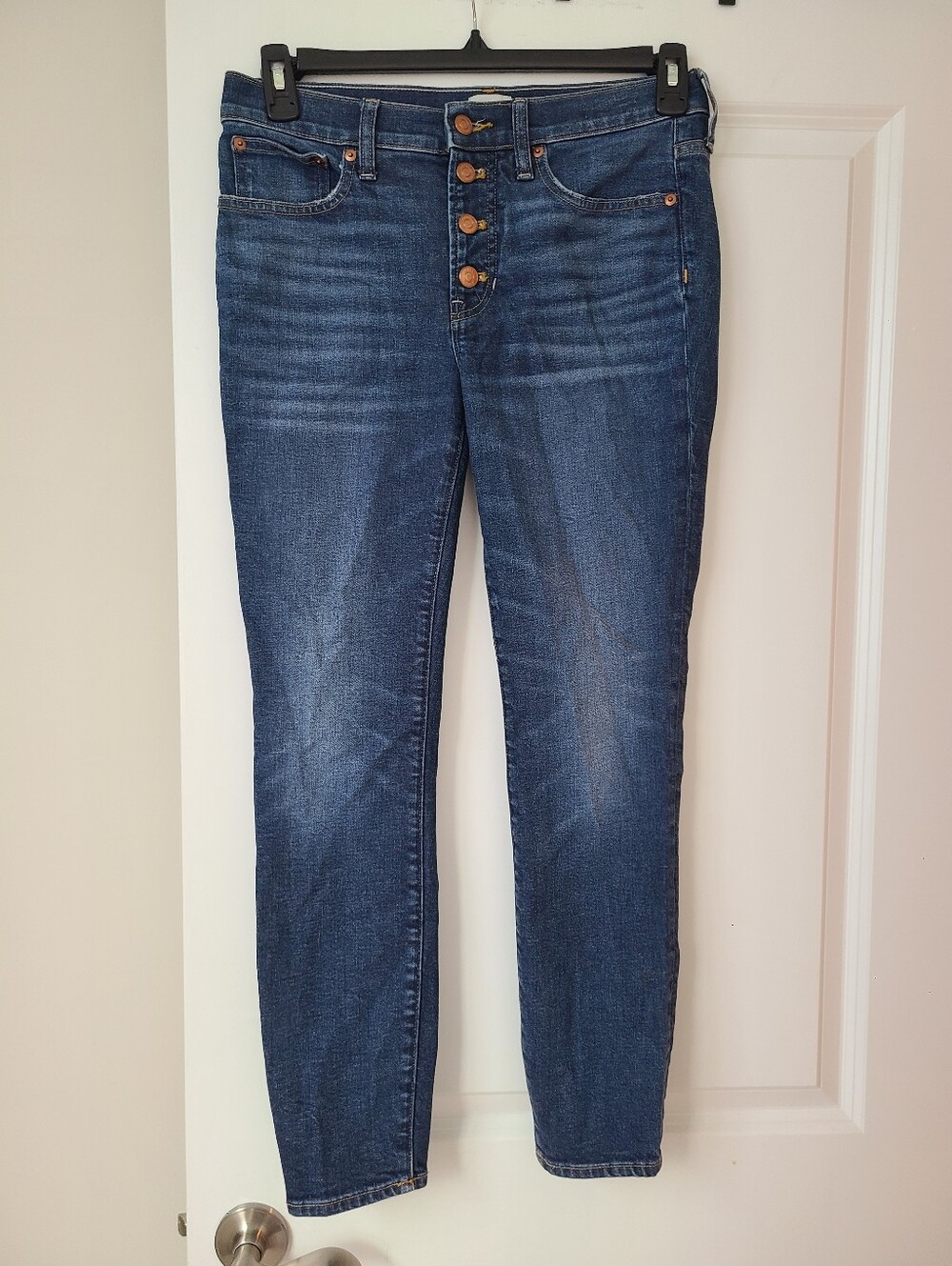 J.Crew 9" Toothpick Button Fly Jeans